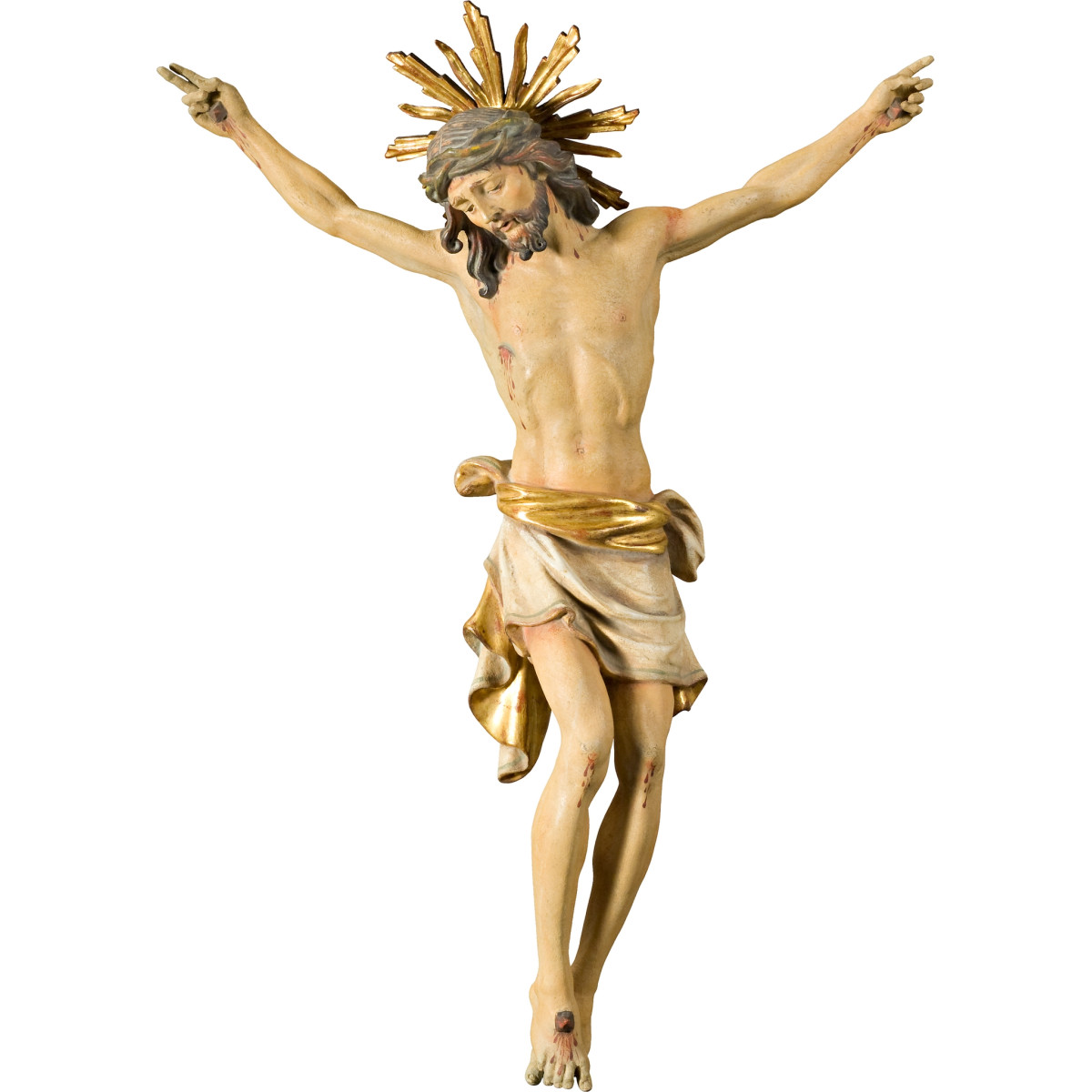 Cristo Pisa con aureola